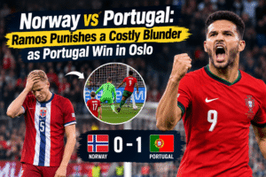 Norway vs Portugal Nations League match at Ullevaal Stadium in Oslo
