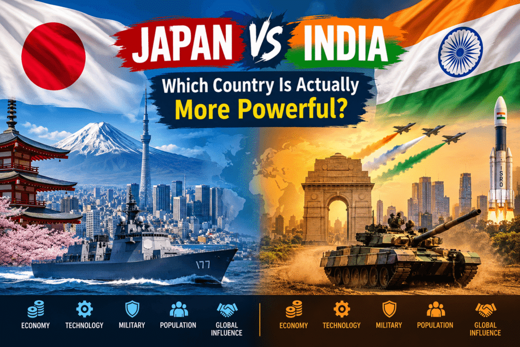 Japan vs India: Which Country Is Actually More Powerful?