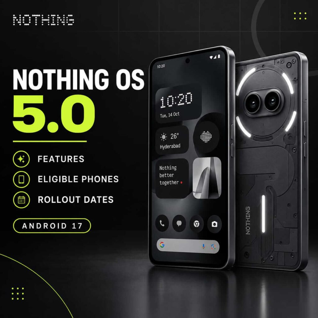 Nothing OS 5.0: Features, Eligible Phones and Rollout Dates